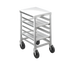 Thumbnail image #1 for Channel Manufacturing Half Size Aluminum End-Load Bun Pan Rack, 15-Pan Capacity, 5-Inch Swivel Casters