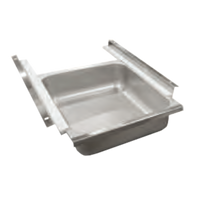 John Boos Stainless Steel Work Table Drawer for Wood Top Tables, 15