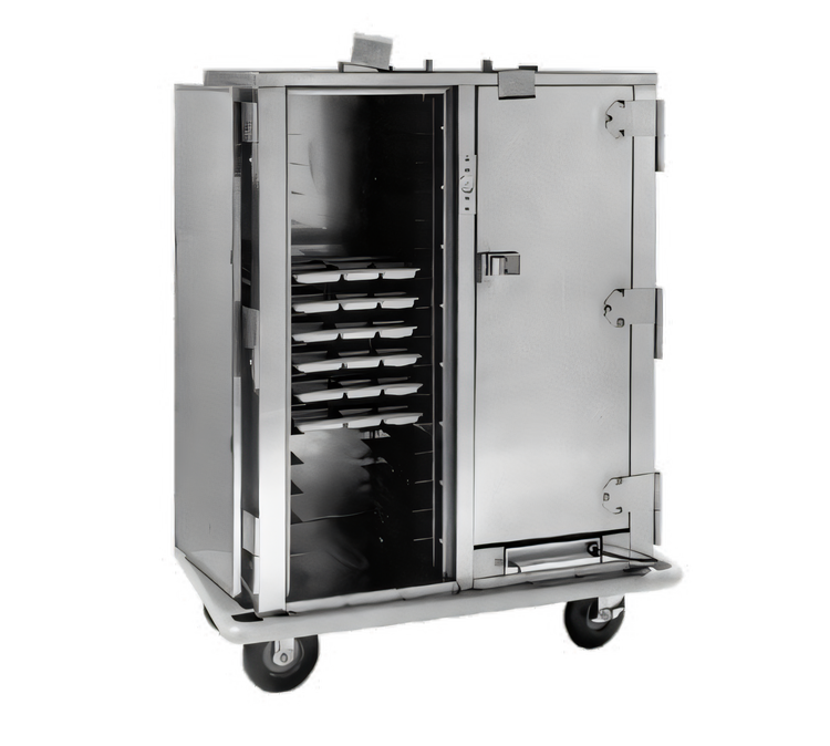 Product image #1 for Carter-Hoffmann PH1410 Heavy-Duty Mobile Heated Correctional Meal Delivery Cart for Compartment Trays