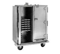 Carter-Hoffmann PH1410 Heavy-Duty Mobile Heated Correctional Meal Delivery Cart for Compartment Trays