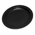 Thumbnail image #1 for Carlisle 6-1/2 Inch Black Narrow Rim Polycarbonate Dinner Plate