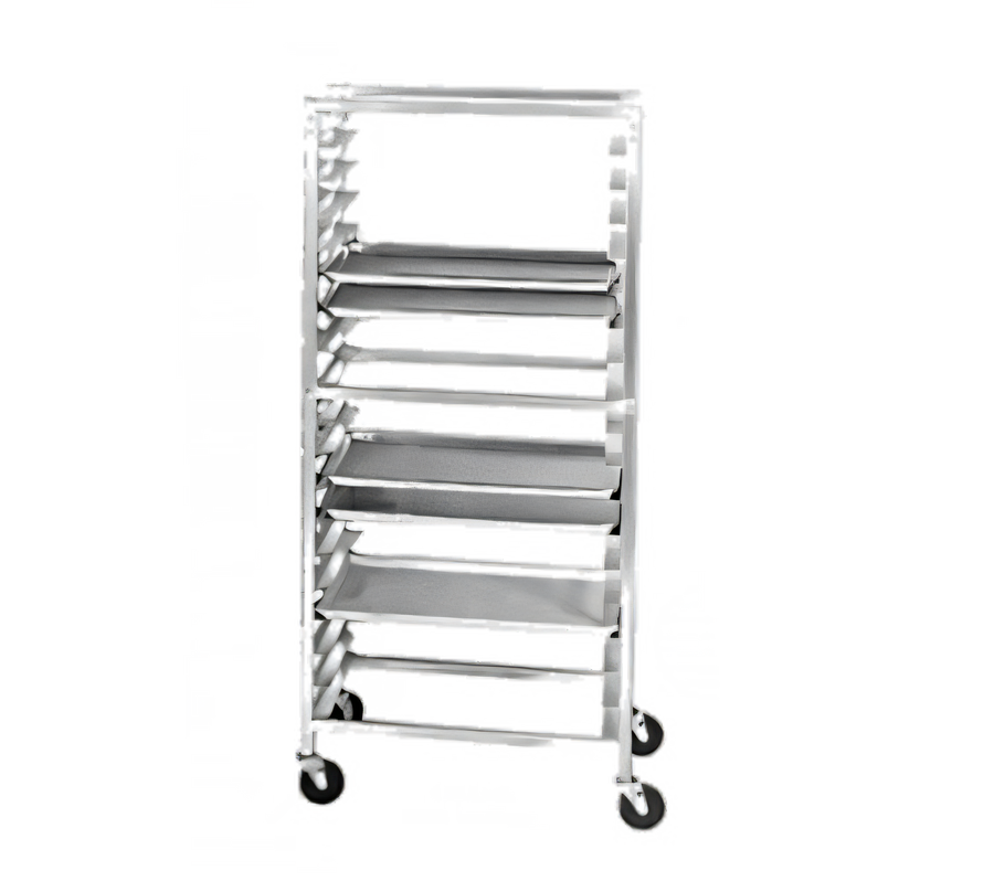 Product image #1 for Channel Manufacturing 411AKD Mobile Knock Down Side-Load Aluminum Bun Pan Rack, 20-Pan Capacity