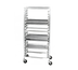Thumbnail image #1 for Channel Manufacturing 411AKD Mobile Knock Down Side-Load Aluminum Bun Pan Rack, 20-Pan Capacity