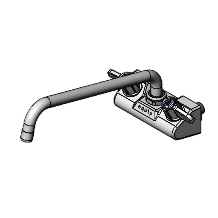 Product image #1 for equip 4-Inch Wall Mount Mixing Faucet with 12-Inch Swivel Gooseneck Spout
