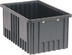 Thumbnail image #1 for Quantum Conductive Dividable Grid Food Box, 16-1/2 x 10-7/8 x 8 Inch, Black