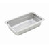 Thumbnail image #1 for Winco 1/4 Size 2-1/2 Inch Deep Solid Heavy Weight Anti-Jamming Steam Table Pan, 22 Gauge Stainless Steel