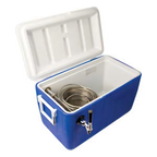Thumbnail image #1 for Micro Matic USA CB481B 48-Quart Jockey Box Coil Cooler with 100/20-Foot Ice-Water Coil and 1 Faucet