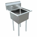 Thumbnail image #1 for Commercial 1-Compartment Pot Sink with 18 x 18 x 11-Inch Bowl, 304 Stainless Steel, Galvanized Legs