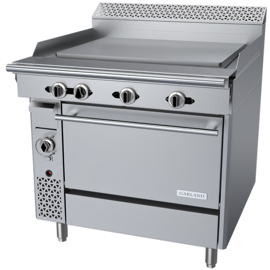 Product image #1 for Garland Cuisine Series Heavy Duty 36-Inch Natural Gas Plancha Range with Convection Oven