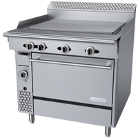 Garland Cuisine Series Heavy Duty 36-Inch Natural Gas Plancha Range with Convection Oven