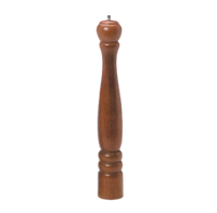 18-Inch Mahogany Wood Pepper Mill with Tempered Steel Grinding Mechanism