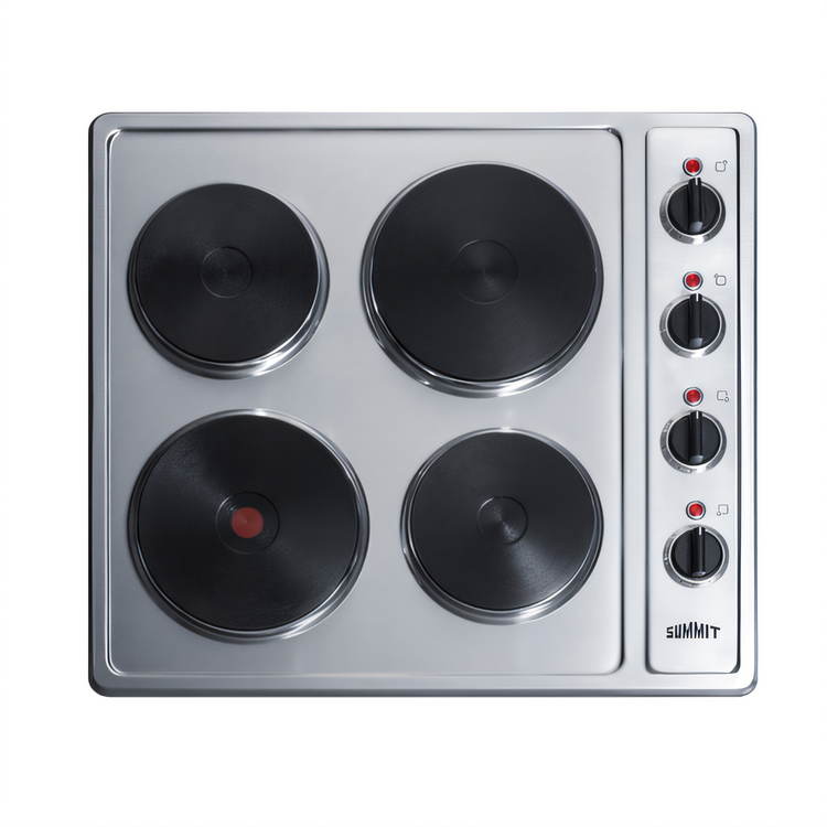 Product image #1 for 24-Inch 4-Burner Electric Built-In Cooktop with Sealed Cast Iron Elements