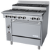 Thumbnail image #1 for Garland Cuisine Series 36-Inch Heavy Duty Step-Up Gas Range with 6 Open Burners and Convection Oven