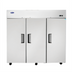 Thumbnail image #1 for Atosa MBF8003GR Three-Section Top-Mount Reach-In Freezer, 64.9 Cu. Ft., Stainless Steel