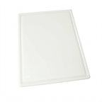 Thumbnail image #1 for Winco CBI-1520 Rectangular Grooved Plastic Cutting Board, White, 15 x 20 x 1/2 in Case of 6