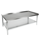 Thumbnail image #1 for John Boos GS6-3624SSK Stainless Steel Equipment Stand, 24 x 36 x 24 in, 16-Gauge Top, Upturned Sides, Adjustable Undershelf