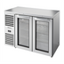 Thumbnail image #1 for True Premier Bar 48-Inch Two-Section Refrigerated Back Bar Cooler with Locking Glass Doors