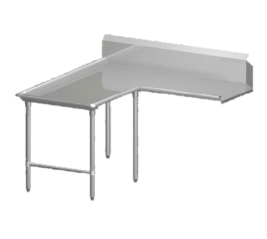 Product image #1 for John Boos Pro-Bowl L-Shaped Island Clean Dishtable, 60 x 84 Inches, Right-to-Left, 14/300 Stainless Steel