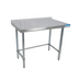 Thumbnail image #1 for 30-Inch x 18-Inch Open Base Riser-Top 430 Stainless Steel Work Table