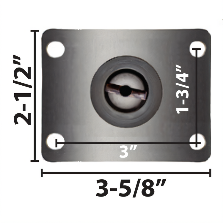 Product image #1 for BK Resources 3SBR-R1PT-PH-TAB Shelf Casters & Leveling Feet
