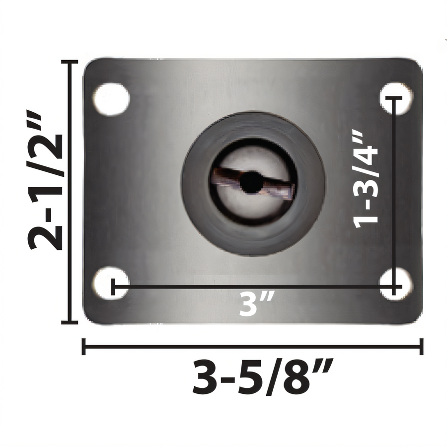 Product image #1 for BK Resources 3SBR-R1PT-PH-TAB Shelf Casters & Leveling Feet