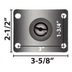 Thumbnail image #1 for BK Resources 3SBR-R1PT-PH-TAB Shelf Casters & Leveling Feet