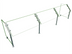 Thumbnail image #1 for Hatco Flav-R-Shield ES31-96 96-Inch Self-Service Single-Sided Sneeze Guard Food Shield