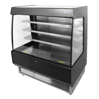 Omcan 51-Inch Open-Air Refrigerated Merchandiser, 27.2 Cu. Ft., Floor Model