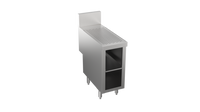 Krowne Stadium Series 12-Inch Stainless Steel Underbar Drainboard Storage Cabinet with Locking Door