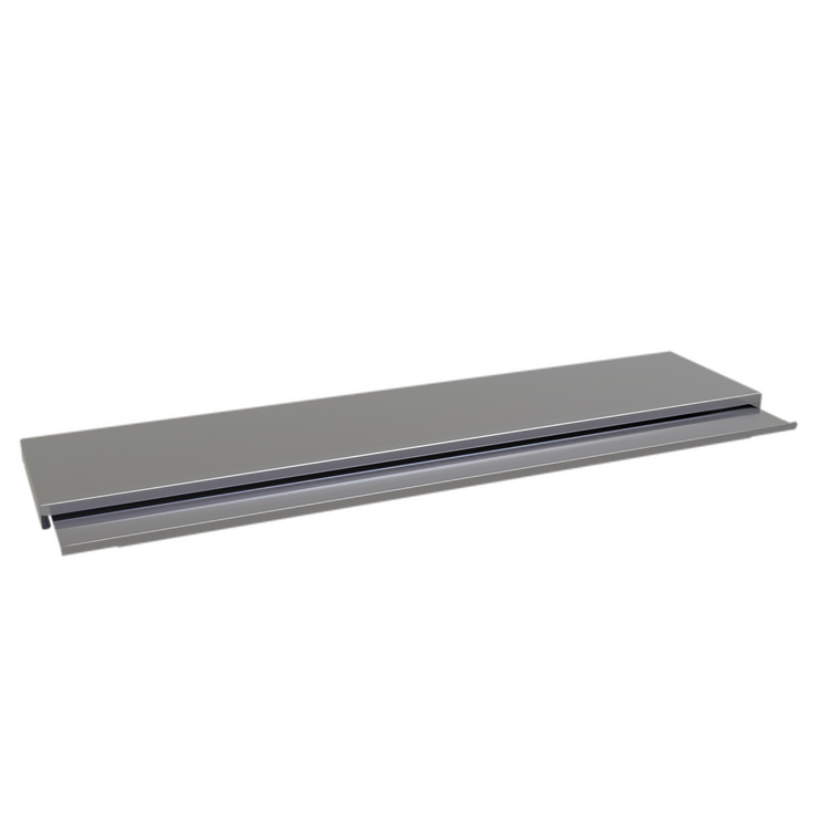 Product image #1 for 36-Inch Underbar Two-Piece Stainless Steel Sliding Ice Bin Cover for 19-Inch Deep Bins