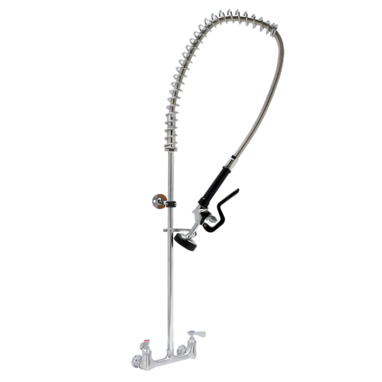 Product image #1 for John Boos Lead-Free Splash-Mount Pre-Rinse Unit with Flex Stainless Steel Hose