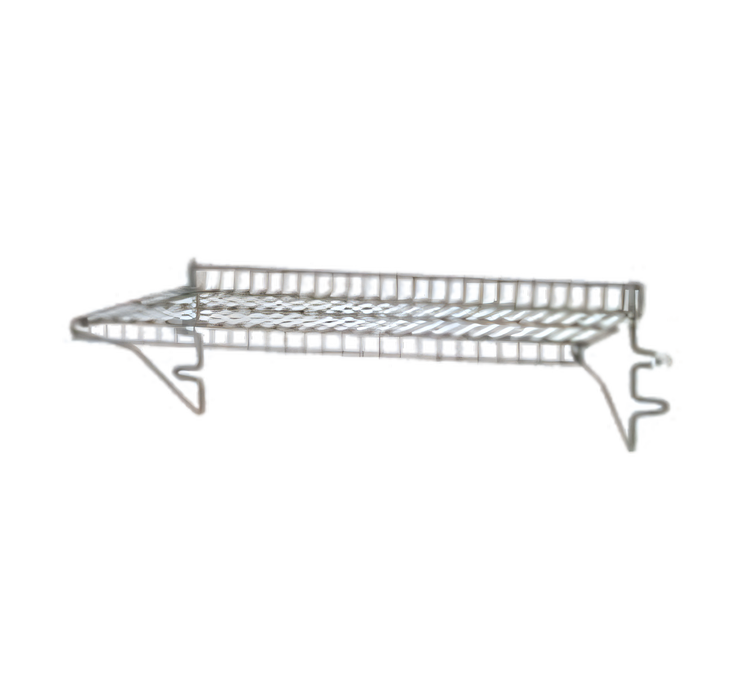 Product image #1 for Eagle Snap-n-Slide 48-Inch x 12-Inch Wall-Mounted Wire Shelf, Pewter Gray Epoxy