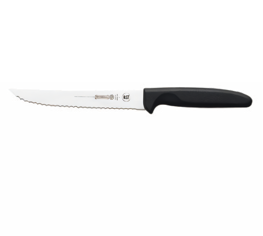 Product image #1 for Mundial 6-Inch Serrated Utility Slicer Knife with Black Polypropylene Handle