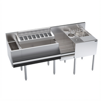 Krowne Royal Series Single Zero-Step Speed Station with 10-Circuit Cold Plate, 70