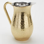 Thumbnail image #1 for American Metalcraft BWPHG84 84 oz Hammered Gold Stainless Steel Single-Wall Long Neck Bell Pitcher Case of 6