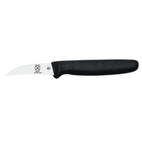 Mercer Culinary 2-1/2-Inch Tourne/Bird's Beak Peeling Knife with Stain-Resistant Steel Blade and Black Polypropylene Handle