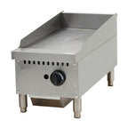 Thumbnail image #1 for Serv-Ware SMGS-12 12-Inch Single-Burner Manual Gas Griddle, Natural Gas, Stainless Steel Front, Sides and Legs