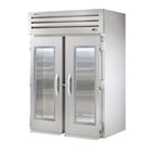 Thumbnail image #1 for True Mfg. - General Foodservice SPEC SERIES STR2RRI-2G-HC 2-Section Roll-In Glass Swing Door Refrigerator, Stainless Steel, Self-Contained
