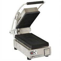 Star Pro-Max 2.0 7.5-Inch Grooved Cast Iron Commercial Panini Press, 240V