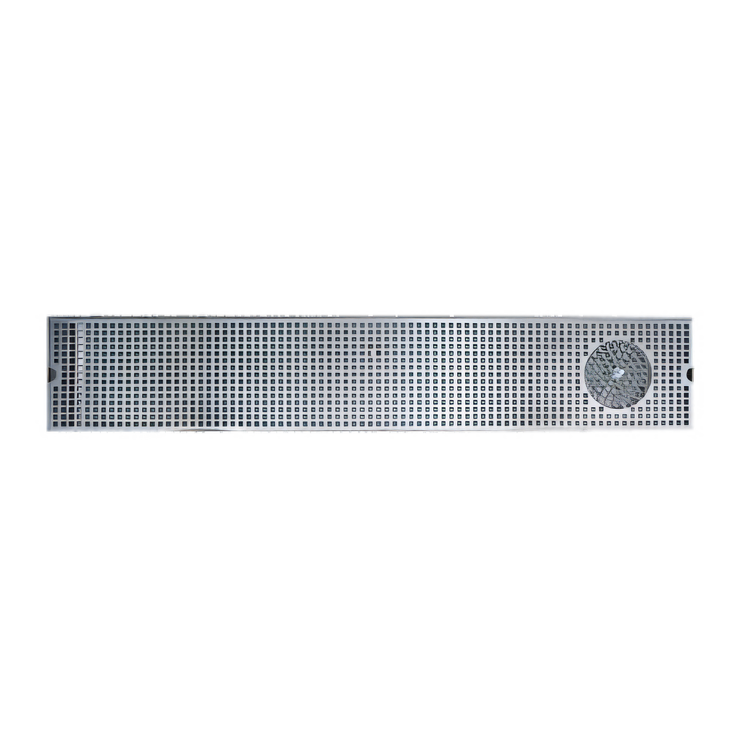 Product image #1 for Micro Matic 45-Inch x 8-Inch Surface Mount Stainless Steel Drip Tray with Integral Glass Rinser