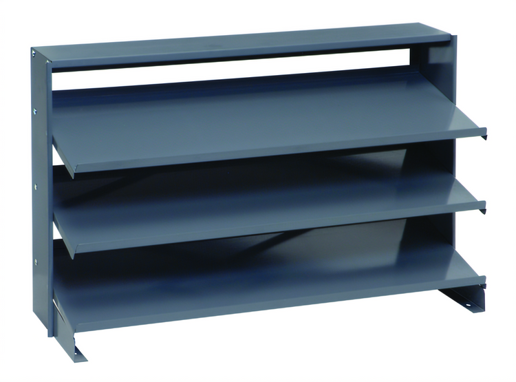 Product image #1 for Quantum Sloped Bench-Style Pick Rack with 3 Shelves, 36 Inch Wide, 250 lb. Capacity