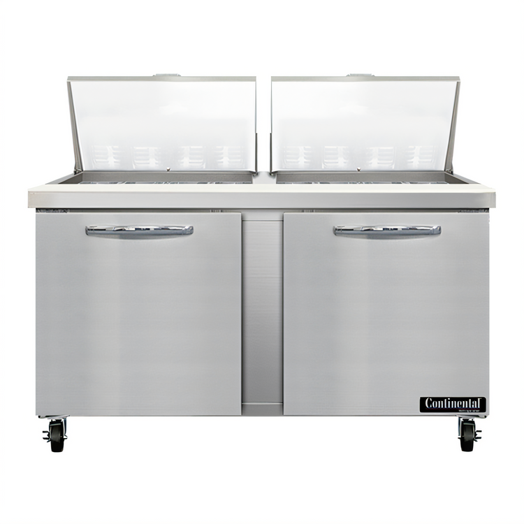 Product image #1 for Mighty Top SW60N24M 60-Inch Two-Section Refrigerated Sandwich Prep Table