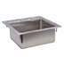 Thumbnail image #1 for Omcan USA 1-Compartment Drop-In Self-Rimming Sink with 3-1/2 Inch Drain Basket, Stainless Steel, 12-1/4 x 10-1/4 x 5-1/2 Inches