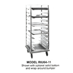 Thumbnail image #1 for Dinex DXPRIU6411 Mobile Aluminum Open-Sided Pan Rack, Universal Slides, Holds 22 12 x 20 or 11 18 x 26 Pans