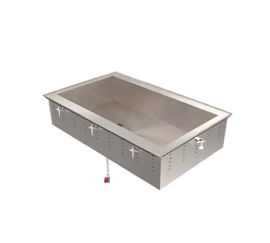 Product image #1 for Vollrath 4-Pan Short-Side Non-Refrigerated Cold Pan Drop-In with 8-Inch Deep Well