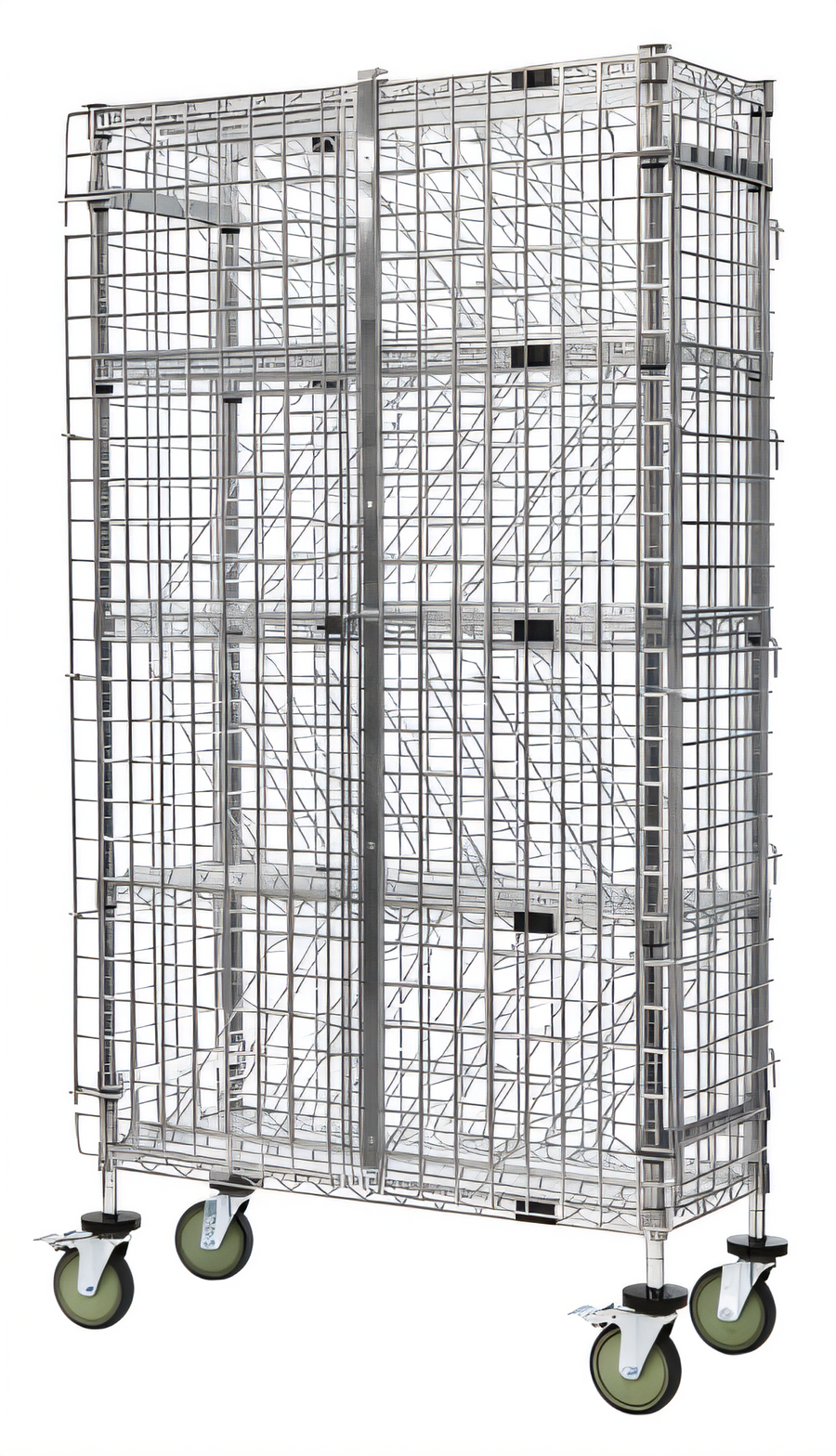 Product image #1 for Quantum Mobile Wine Bulk Storage Security Shelving Unit, Chrome Plated Finish