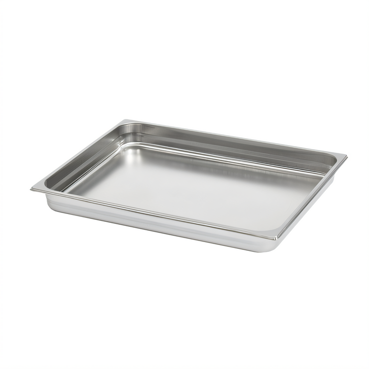Product image #1 for Vollrath 2/1 GN Solid Hotel Pan, 22 Gauge, 2-1/2 Inch Deep, 300 Series Stainless Steel