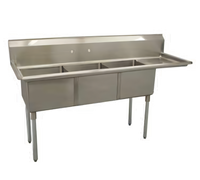 Serv-Ware E3CWP1824R-18 Compartment Sinks