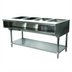 Thumbnail image #1 for Advance Tabco Triumph Supreme 4-Well LP Gas Water Bath Hot Food Table with Open Base and Undershelf