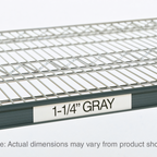 Thumbnail image #1 for Metro Super Erecta 9990P5 Snap-On Plastic Shelf Label Holder, 55" x 1-1/4", Gray, Labels Not Included